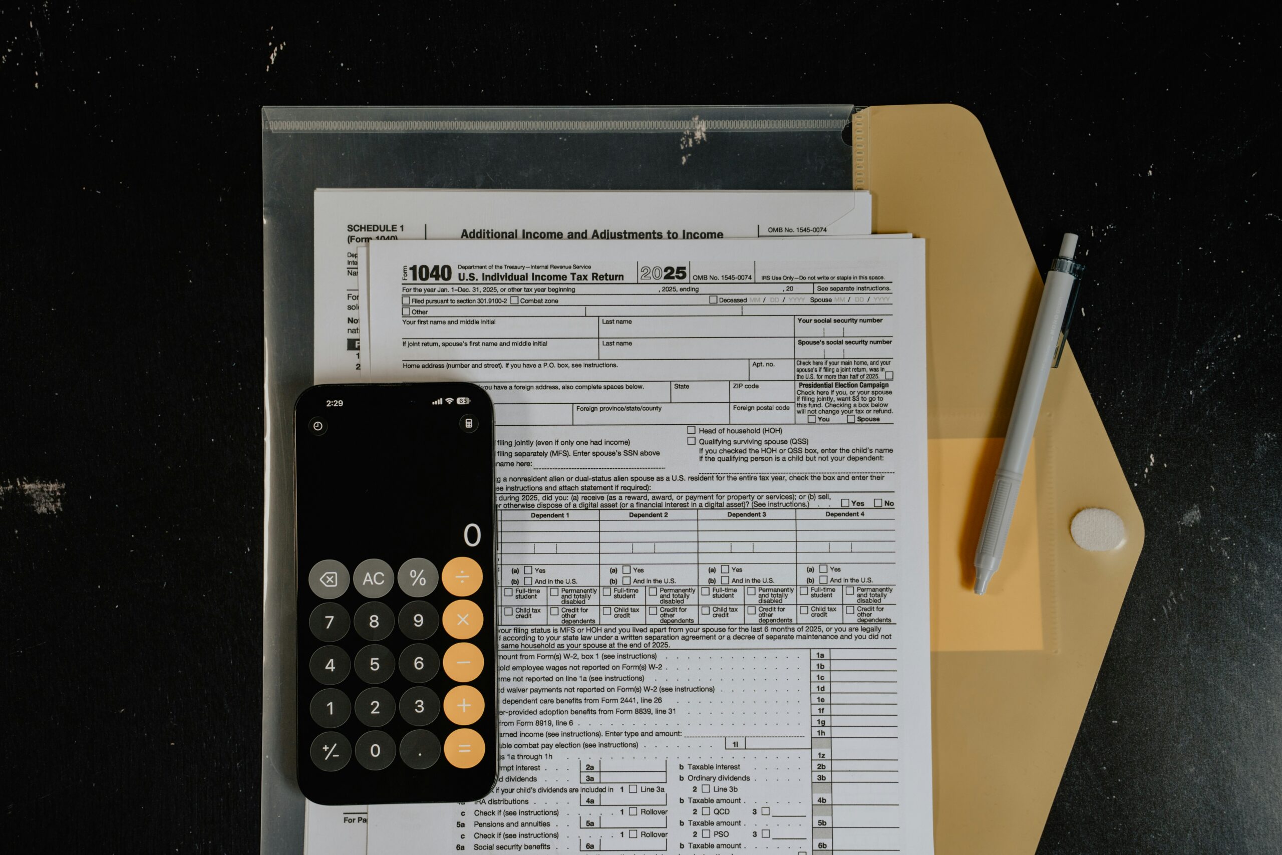 Tax documents and Korean annual income settlement